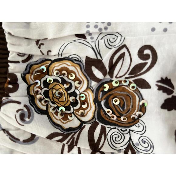 Chaudry Women's Floral Tunic Dress - L - Picture 6 of 7